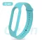 Силіконовий бірюзовий ремінець на фітнес трекер Xiaomi mi band 5 та Xiaomi mi band 6 Колір Бірюзовий