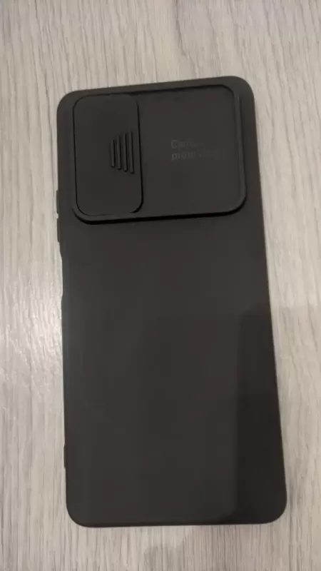 Чохол бампер матовий з шторкою для камери Xiaomi Redmi Note 10 4G Колір Чорний