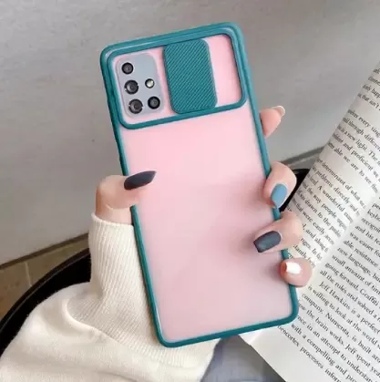 Чохол бампер soft-touch зі шторкою для камери Xiaomi POCO M3 Pro та Xiaomi Redmi Note 10 5G Колір Зелений