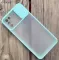 Чохол бампер soft-touch з шторкою для камери Xiaomi POCO F3 Колір Бірюзовий