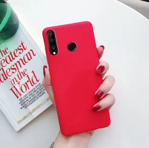 Чохол бампер з мікрофіброю Huawei P Smart 2019 / Huawei P Smart+ 2019 Колір Червоний