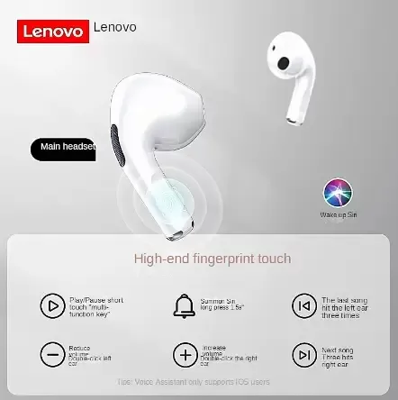 Бездротові навушники Lenovo LP40 Pro CN TWS Bluetooth Колір Білий