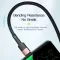 Кабель ESSAGER USB Type-C 6A 66W Q.C. 3.0-4.0 1 метр швидкий заряд і передача даних
