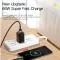 Кабель ESSAGER USB Type-C 6A 66W Q.C. 3.0-4.0 1 метр швидкий заряд і передача даних