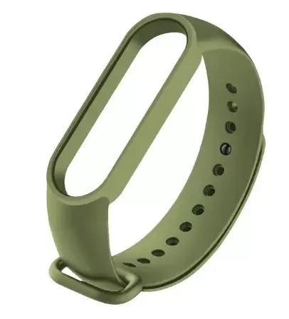 Мініконовий зелений (Army green) ремінець на фітнес координатор Xiaomi mi band 7 браслет аксесуар заміни