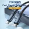 Кабель ESSAGER USB Type-C на Type-C 6А 100W 1 метр Q.C. 3.0-4.0 PD швидка зарядка і передача даних