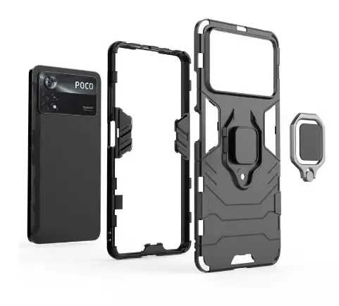 KEYSION протиударний захисний чохол з кільцем Xiaomi POCO X4 Pro 5G Колір Синій