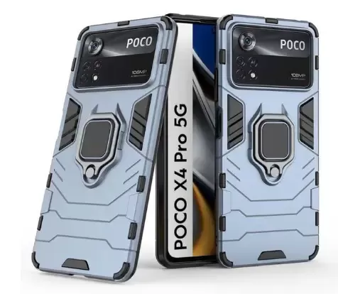 KEYSION протиударний захисний чохол з кільцем Xiaomi POCO X4 Pro 5G Колір Синій