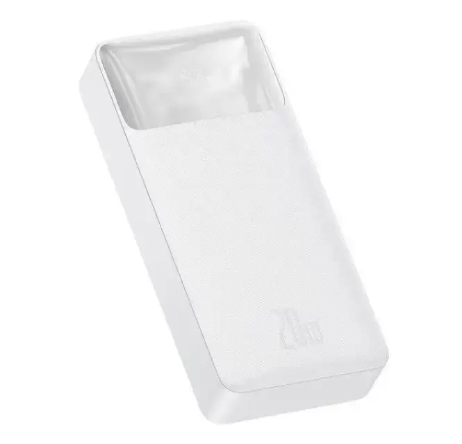 Зовнішній акумулятор Повербанк Baseus Power Bank 20000 mAh 20W White ОРІГІНАЛ