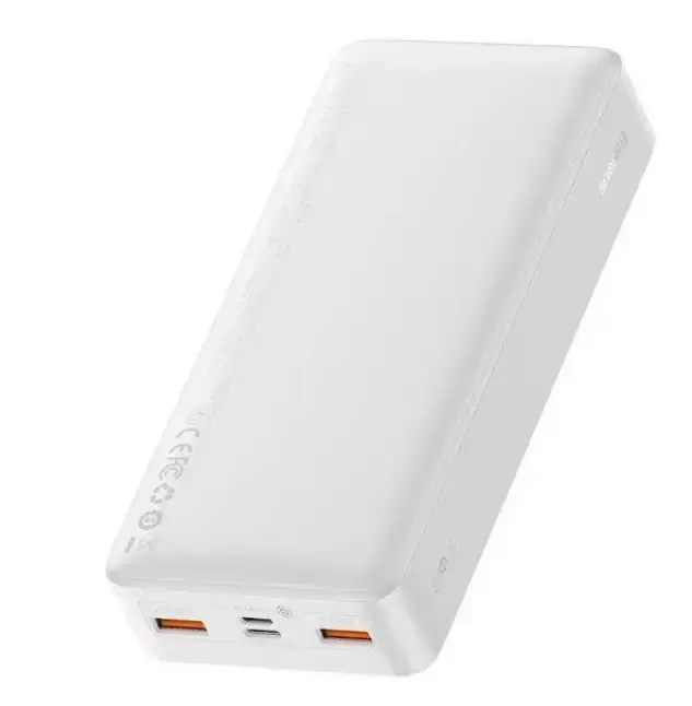 Зовнішній акумулятор Повербанк Baseus Power Bank 20000 mAh 20W White ОРІГІНАЛ