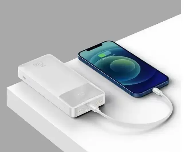 Зовнішній акумулятор Повербанк Baseus Power Bank 20000 mAh 20W White ОРІГІНАЛ