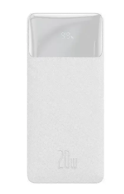 Зовнішній акумулятор Повербанк Baseus Power Bank 20000 mAh 20W White ОРІГІНАЛ