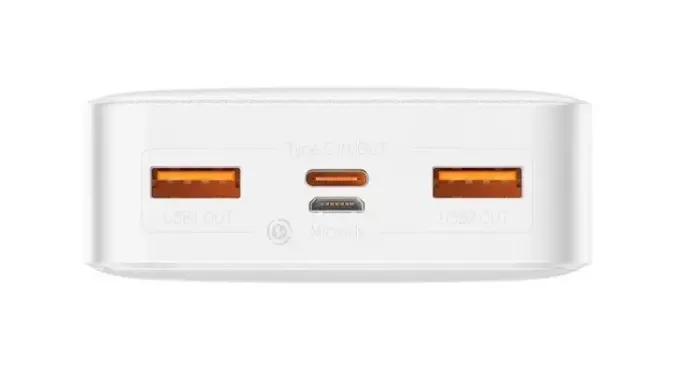 Зовнішній акумулятор Повербанк Baseus Power Bank 20000 mAh 20W White ОРІГІНАЛ
