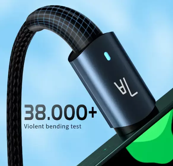 Кабель ESSAGER USB Type-C 7А Q.C. 3.0-4.0 Довжина 1 метр