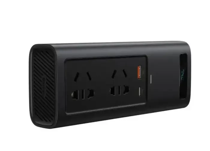 Автомобільний інвертор Baseus Car Inverter 220V 150W CN EU Black 2 розетки type-c USB