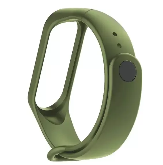 Силіконовий Army green ремінець на фітнес трекер Xiaomi mi band 4 / 3 браслет аксесуар заміна
