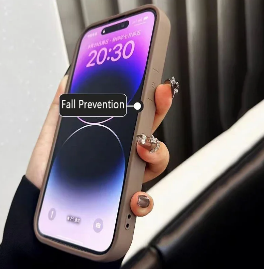 Чохол-бампер для Apple iPhone 14 Pro Max Колір Коричневий з сердцем