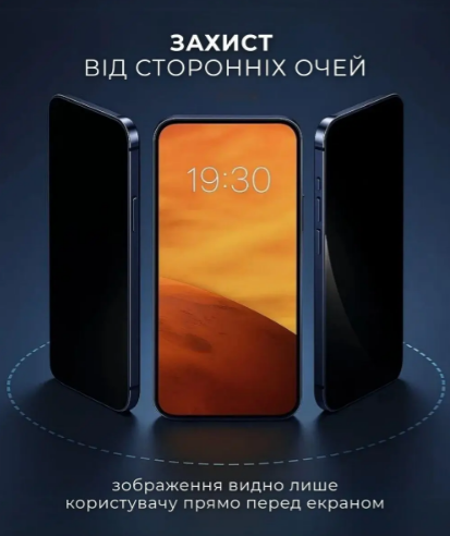 М'яка керамічна матова плівка антишпигун для Apple iPhone 14 13 13 Pro повна проклейка