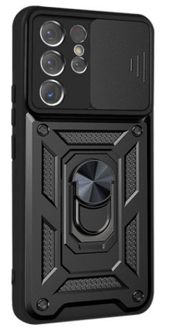 Протиударний чохол з шторкою для камери і підставкою Xiaomi Redmi Note 11 та Xiaomi Redmi Note 11s Колір Чорний