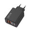 Швидкий зарядний пристрій модель "NC-22 120w" 2*USB + 2*type-c PD QC3.0