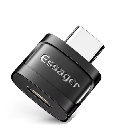 Перехідник-адаптер Essager OTG micro USB на type-c