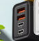 Швидкий зарядний пристрій модель "NC-22 120w" 2*USB + 2*type-c PD QC3.0