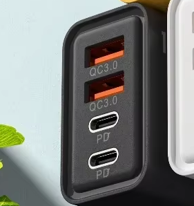 Швидкий зарядний пристрій модель "NC-22 120w" 2*USB + 2*type-c PD QC3.0