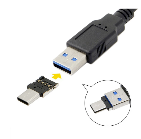 Адаптер OTG type-c на USB A універсальний