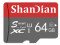 Карта пам'яті для телефону, планшета і Micro SD XC SHANDIAN 64 Gb class 10 U1