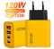 Швидкий зарядний пристрій модель "PM-2A+2C 120w" 2*USB + 2*type-c PD QC3.0
