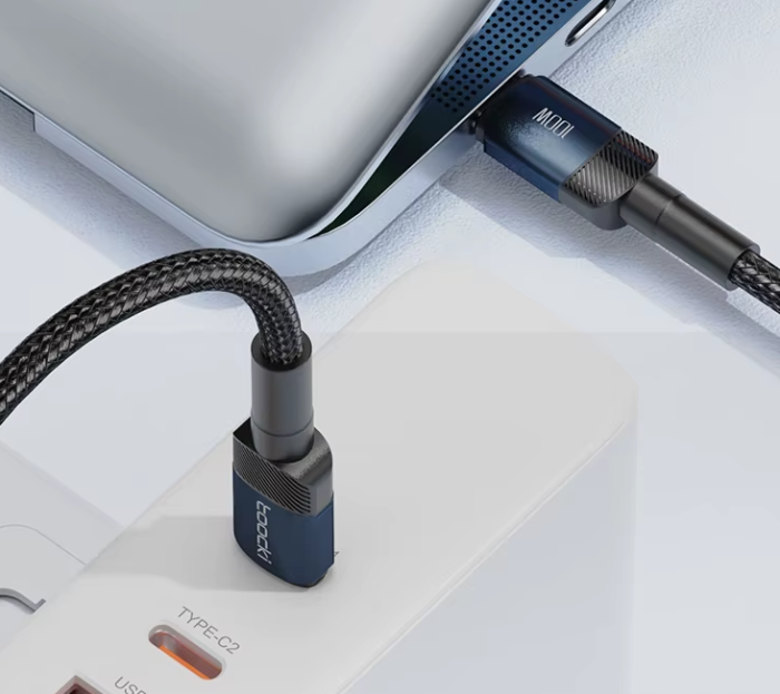 Кабель Toocki USB - Type-C 5А 100W 1 метр Q.C. 3.0 4.0 швидка зарядка і передача даних