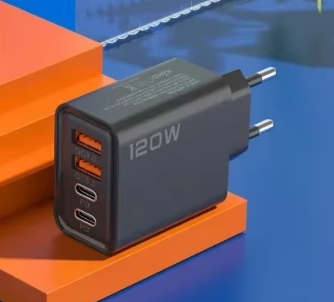 Швидкий зарядний пристрій модель "NC-22 120w" 2*USB + 2*type-c PD QC3.0