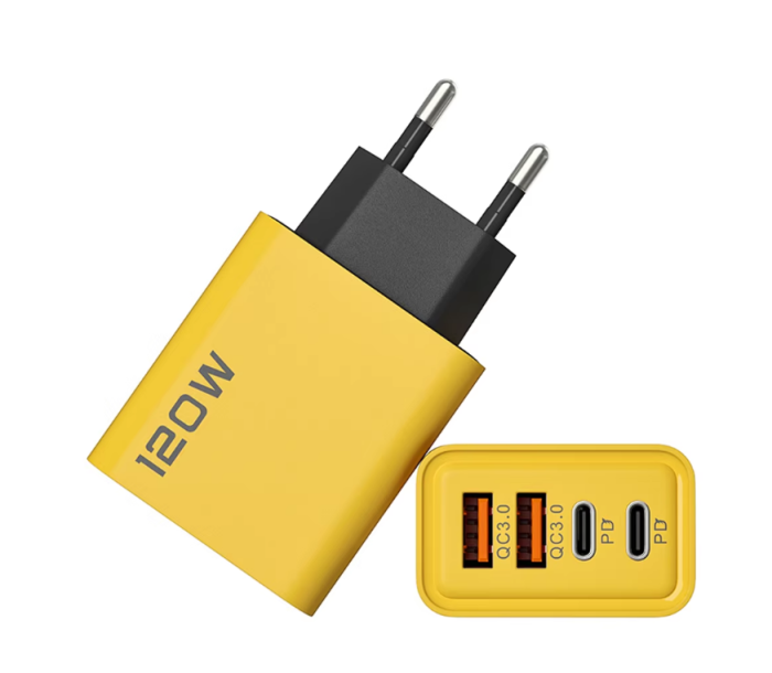 Швидкий зарядний пристрій модель "PM-2A+2C 120w" 2*USB + 2*type-c PD QC3.0