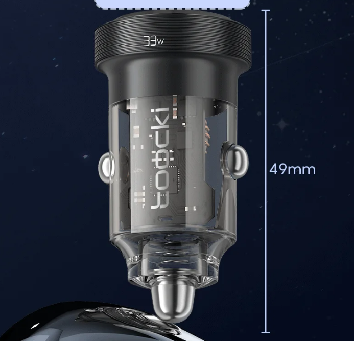 Автомобільний зарядний пристрій адаптер Toocki 33W 5A QC PD 3.0 SCP Car Charger Quick Charge TQ-CC11G