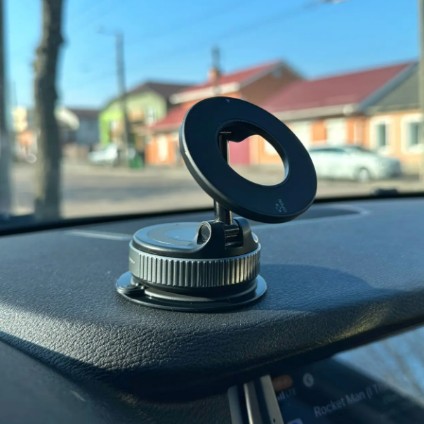 Магнітний автомобільний тримач 180 градусів для телефону з вакуумним кріпленням